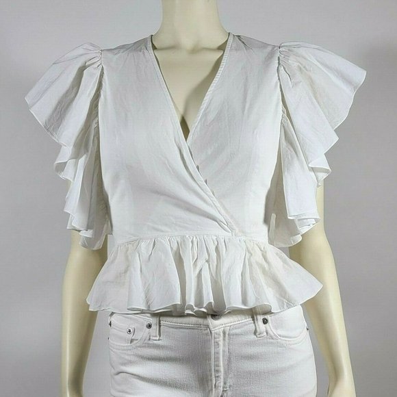 MARKARIAN White Ruffled Norris Top Blouse - Picture 2 of 5